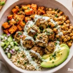 Herby Chicken Meatball Bowl Recipe for Healthy Dinners