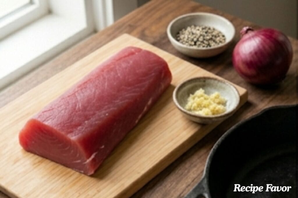 Tuna Tataki Salad Recipe with Ginger Wafu Dressing