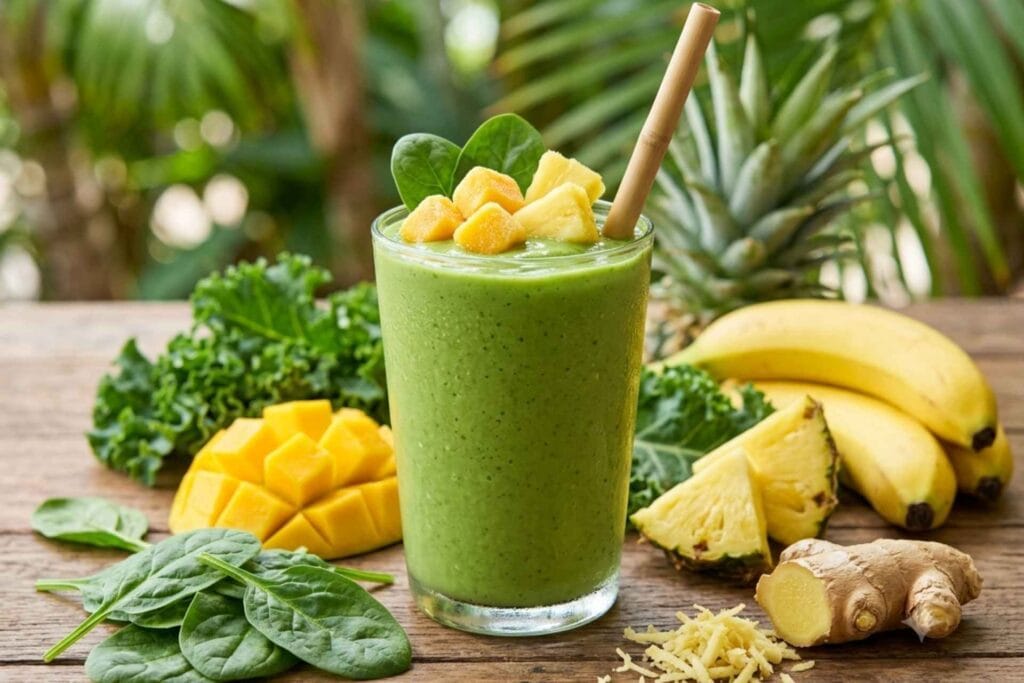Island Green Smoothie Tropical Smoothie Recipe & Benefits